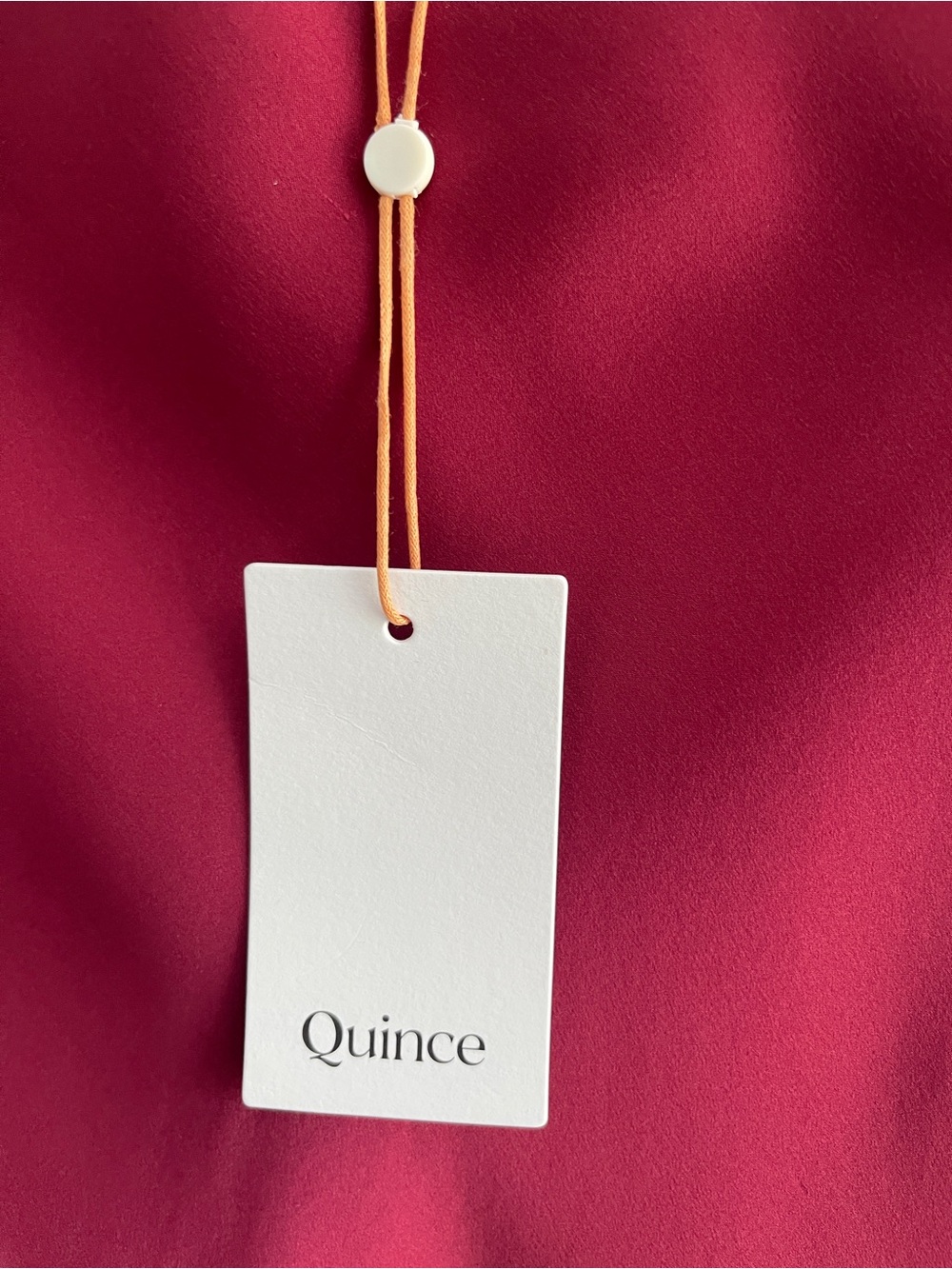 Quince Burgundy Satin Washable Silk Midi Skirt - Picture 7 of 10